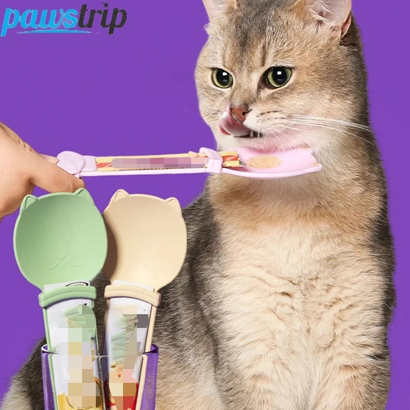 Cat Treat Squeeze Spoon