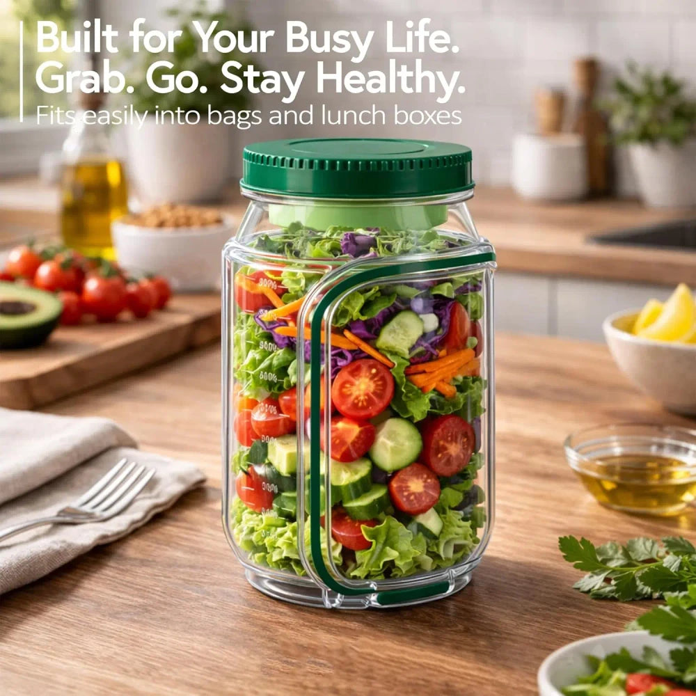 Leakproof Portable Salad Container
